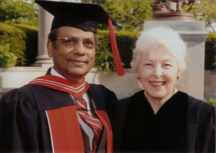 commencement picture with Judy O'Bannon
