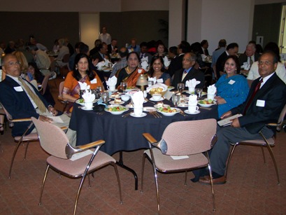 Brothers and families at the banquet